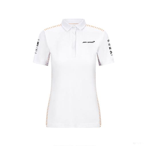 McLaren Womens Polo, Team, White, 2021