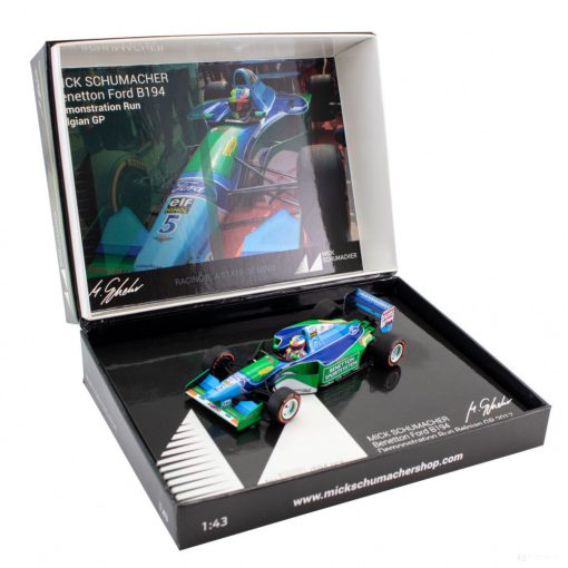 Mick Schumacher Model Car, Benetton Ford B194 Demo Run Belgium GP 2017, 1:43 scale, Blue, 2017