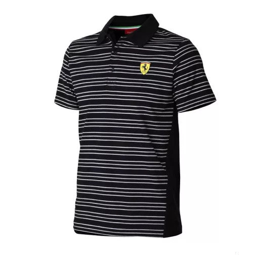 Ferrari T-shirt, striped, Black, 2011