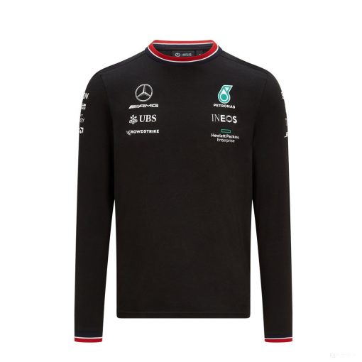 Mercedes Long Sleeve T-shirt, Long Sleeve Team, Black, 2021