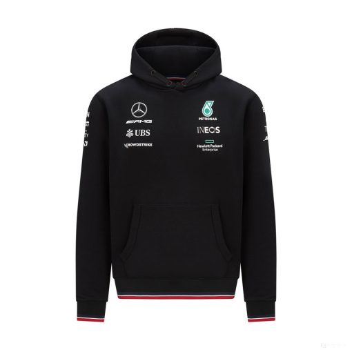 Mercedes Hoodie, Team, Black, 2021