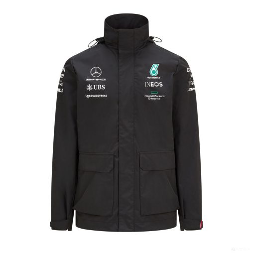 Mercedes Rainjacket, Team, Black, 2021