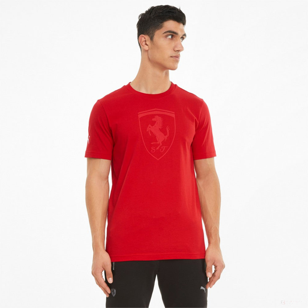 Ferrari T-shirt, Puma Race Big Shield, Red, 2021