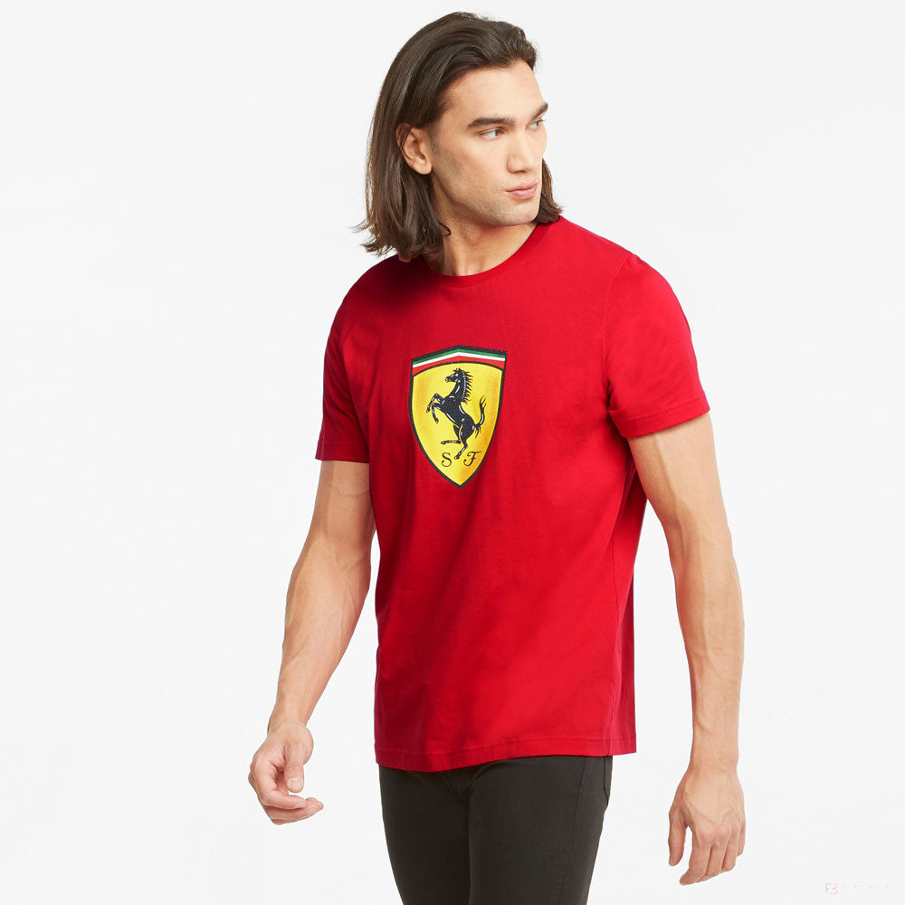 Ferrari T-shirt, Puma Race Big Shield, Red, 2021