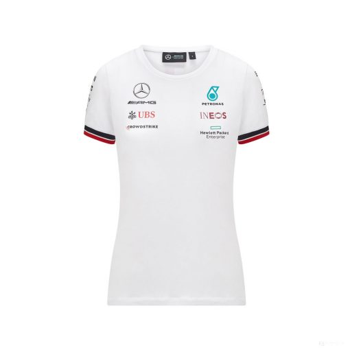 Mercedes Womens T-shirt, Team, White, 2021