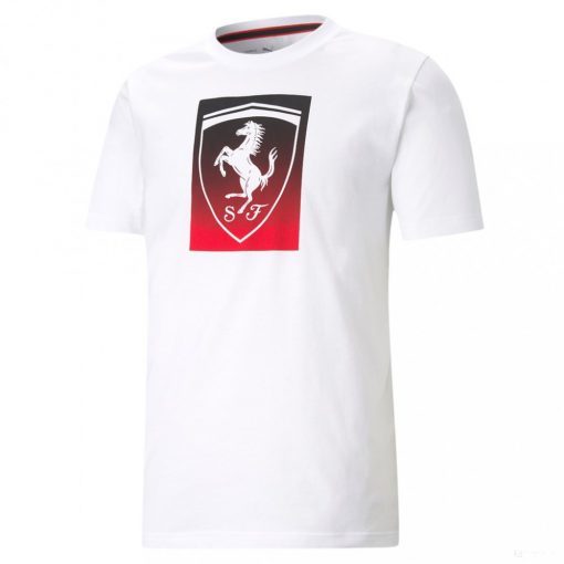 Ferrari T-shirt, Puma Race Big Shield, White, 2021