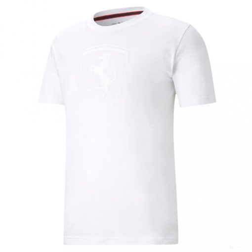 Ferrari T-shirt, Puma Race Big Shield, White, 2021