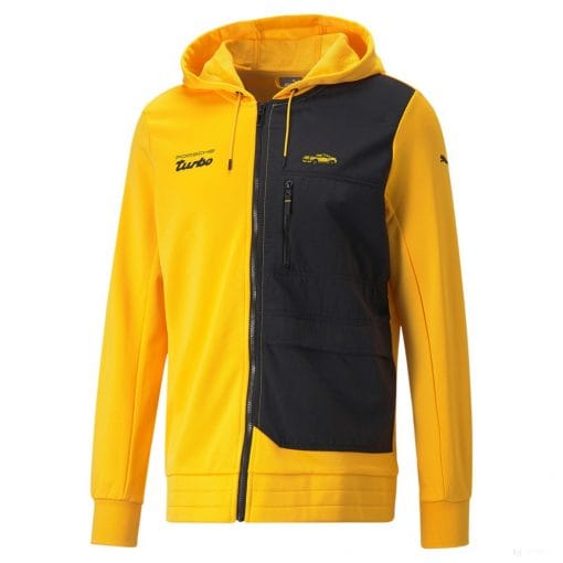 Porsche Legacy Hooded Sweat Jacket Lemon Chrome 2022