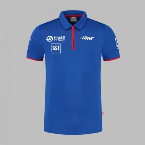 Haas F1 Team Polo, Mens, Blue, 2022,