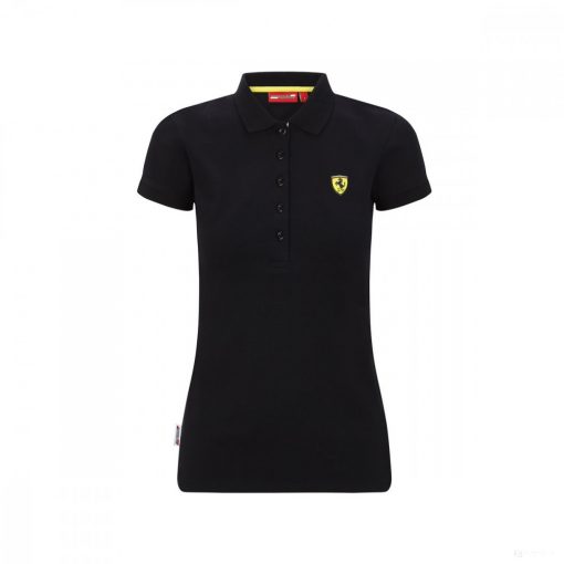 Ferrari Womens Polo, Classic, Black, 2020