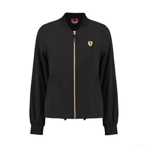 Ferrari Womens Jacket, Bomber, Black, 2020