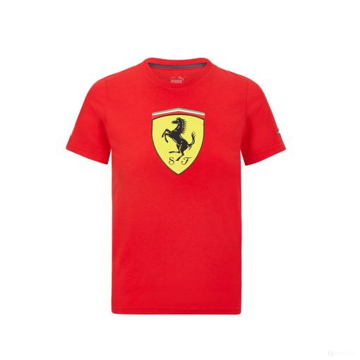 Ferrari T-shirt, Large Shield, Red, 2021