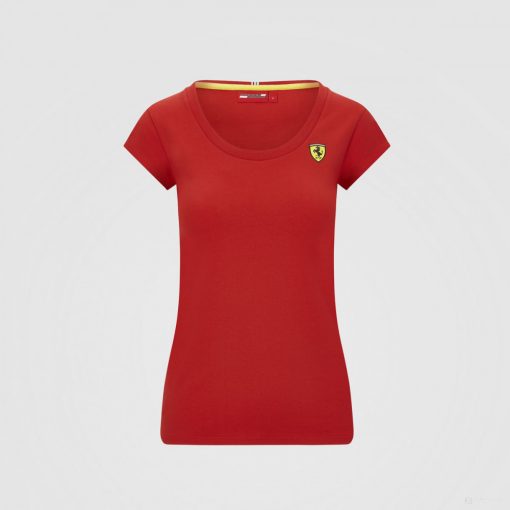 Ferrari Womens T-shirt, Shield, Red, 2020