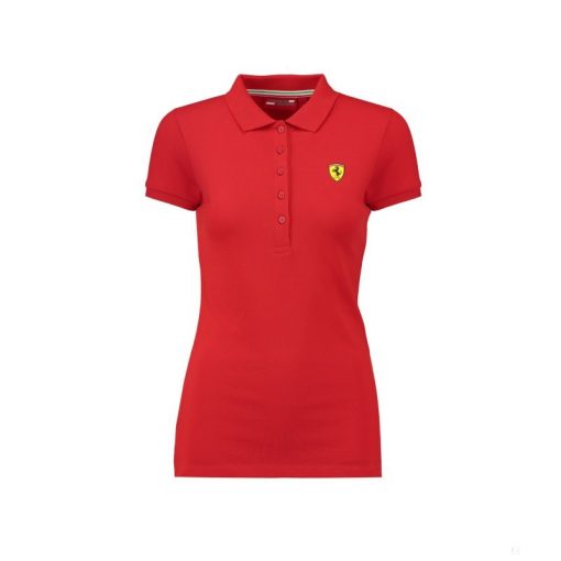 Ferrari Womens Polo, Classic, Red, 2018