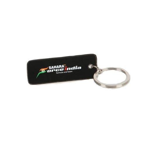 Force India Keychain, FI Team Logo Metal, Black, 2015