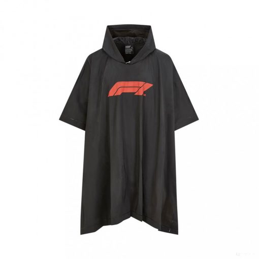 Formula 1 Poncho, Formula 1 Logo Poncho, Black, 2020