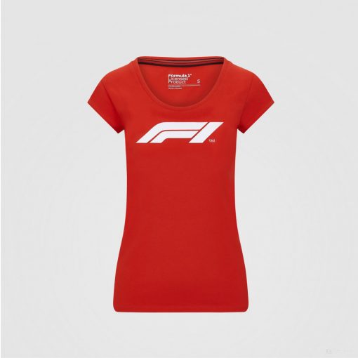 Formula 1 Womens T-shirt, Formula 1 Logo, Red, 2020