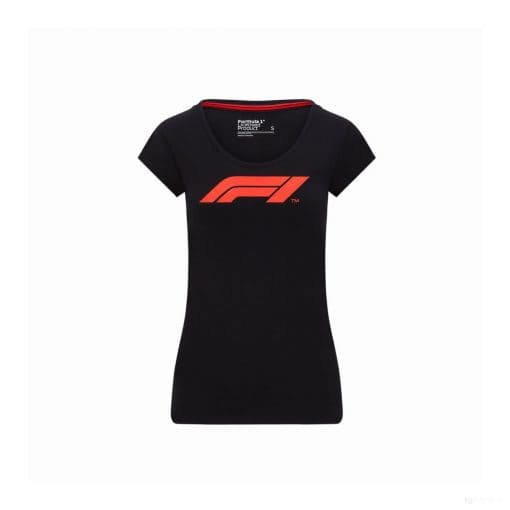 Formula 1 Womens T-shirt, Formula 1 Logo, Black, 2020