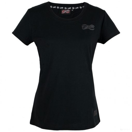 Kimi Raikkönen Womens T-shirt, Script Logo, Black, 2020