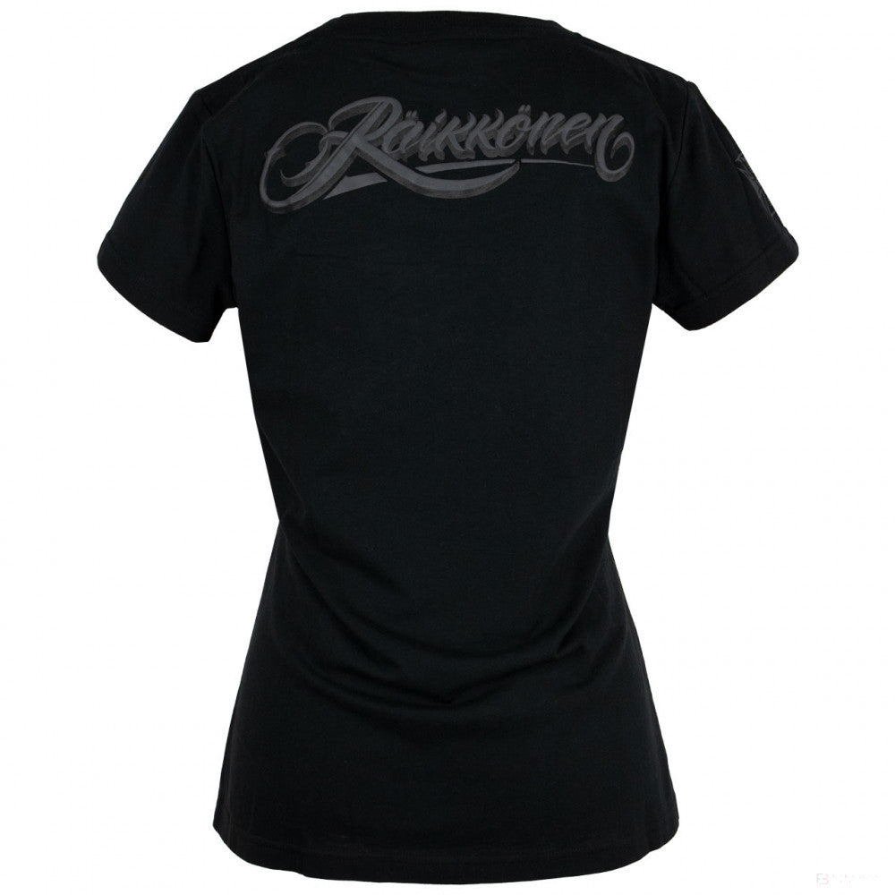 Kimi Raikkönen Womens T-shirt, Script Logo, Black, 2020