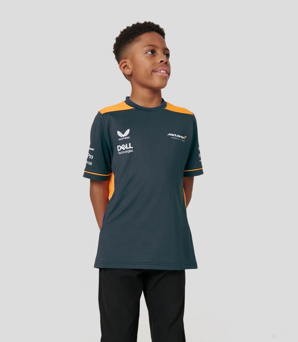 McLaren Kids T-Shirt, Team Set Up, Grey, 2022