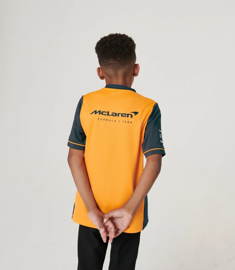 McLaren Kids T-Shirt, Team Set Up, Grey, 2022