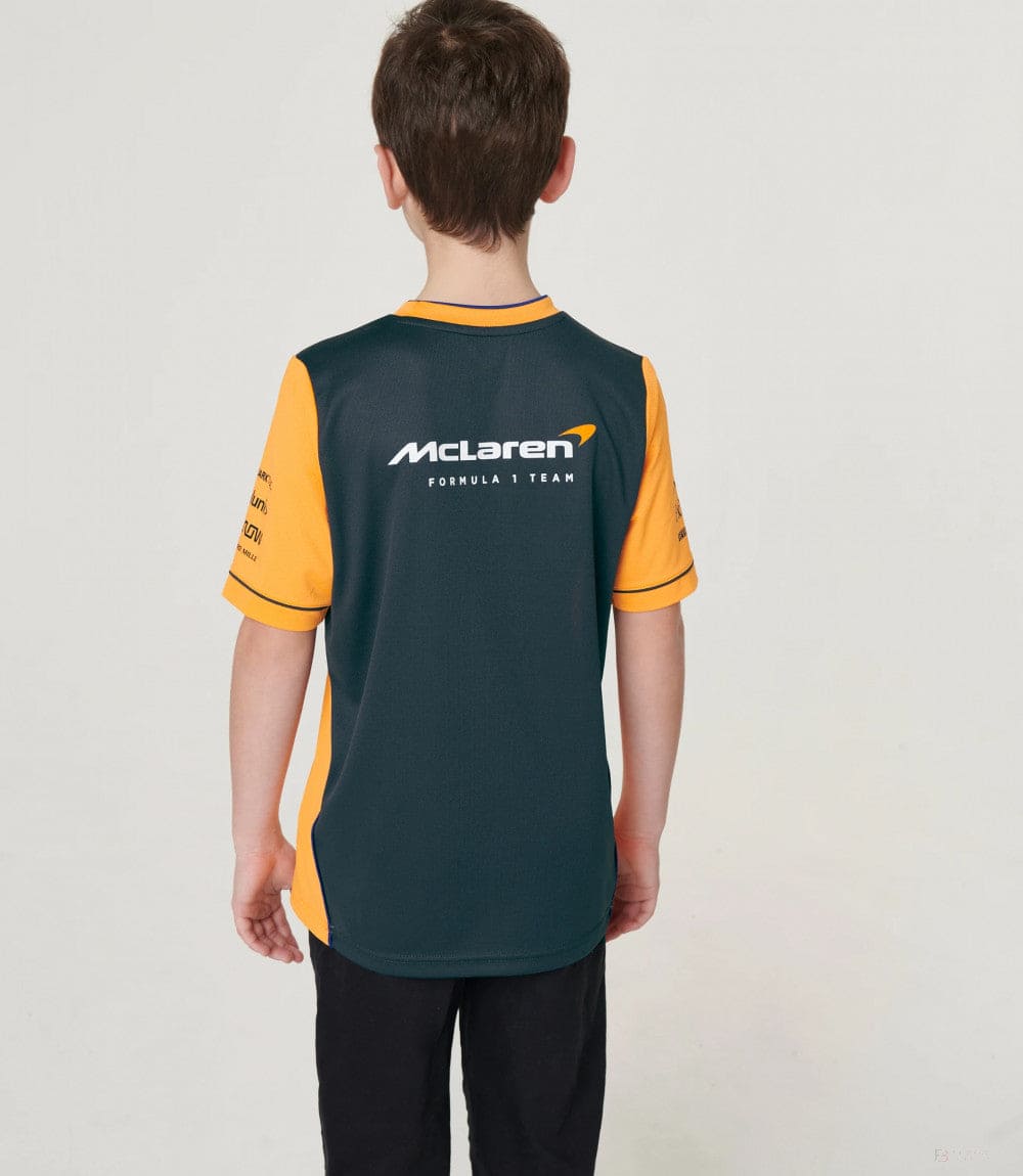 McLaren Kids T-Shirt, Team Set Up, Orange, 2022