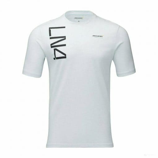 McLaren T-Shirt, Lando Norris #4, White, 2022