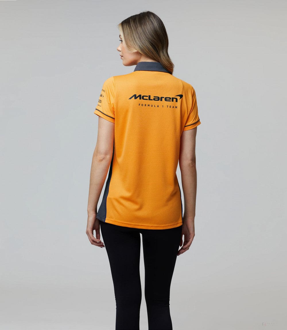 McLaren Womens Polo, Team, Grey, 2022