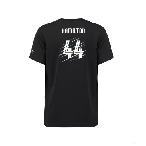 Mercedes Kids T-shirt, Hamilton, Black, 2018