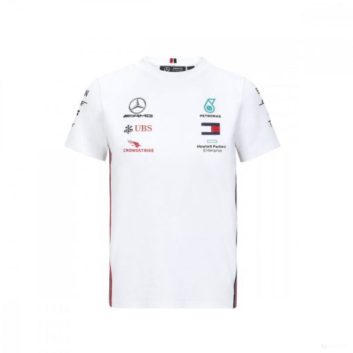 Mercedes Kids T-shirt, Team, White, 2020