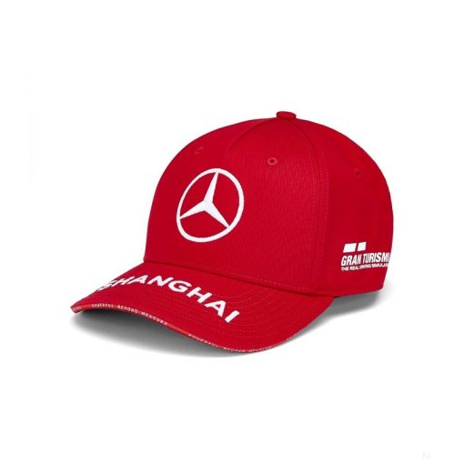 Mercedes Kids Hamilton Baseball Cap, Chinese GP, Red, 2019