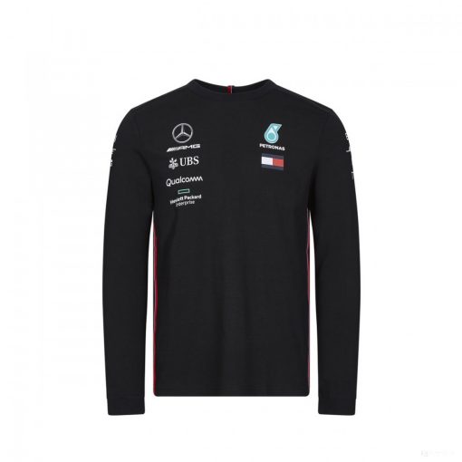 Mercedes Long Sleeve T-shirt, Long Sleeve Team, Black, 2019