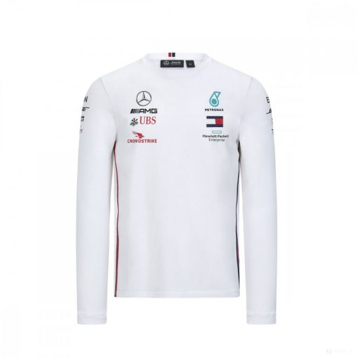 Mercedes Long Sleeve T-shirt, Long Sleeve Team, White, 2020