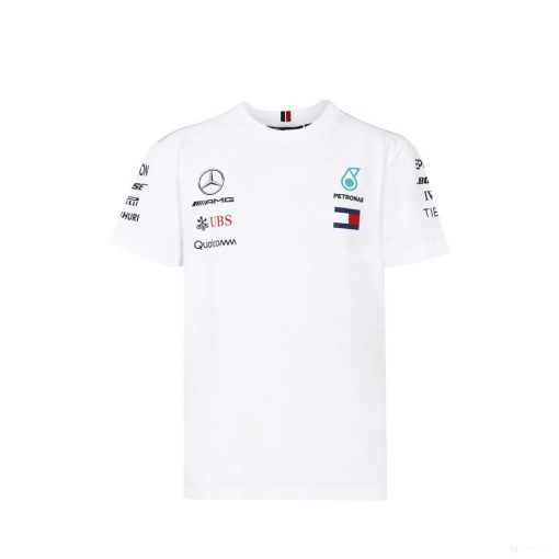 Mercedes Kids T-shirt, Team, WHITE, 2018