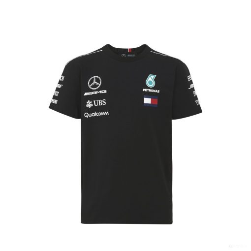 Mercedes Kids T-shirt, Team, Black, 2018