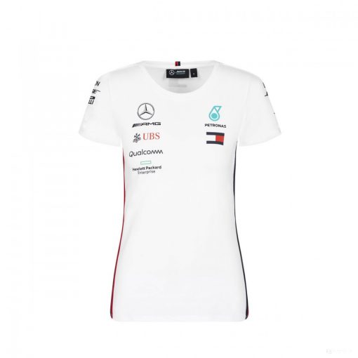 Mercedes Womens T-shirt, Team, White, 2019