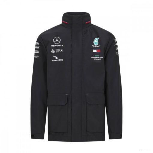 Mercedes Rainjacket, Team, Black, 2020