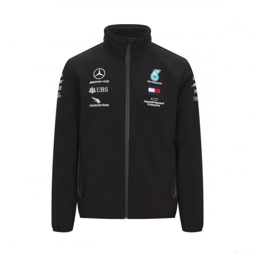 Mercedes Softshell Jacket, Team, Black, 2020