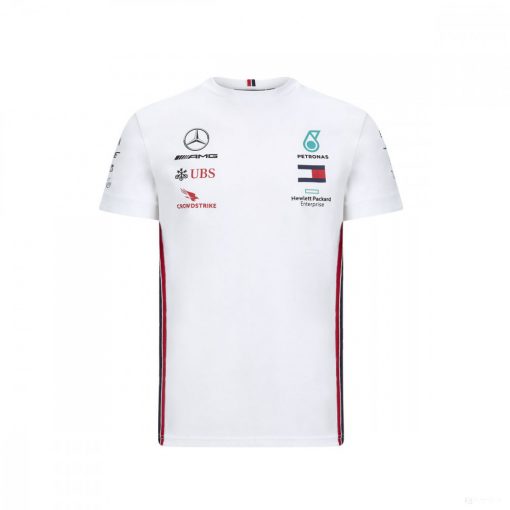 Mercedes T-shirt, Team, White, 2020