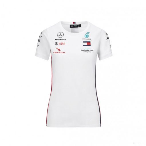 Mercedes Womens T-shirt, Team, White, 2020