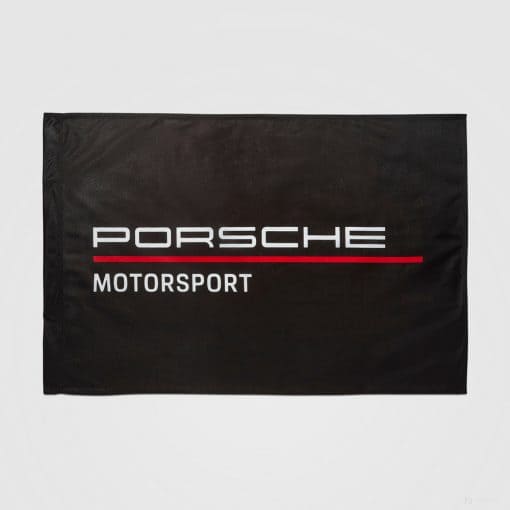 Porsche Fanwear Flag, 90x60 cm, Black, 2022