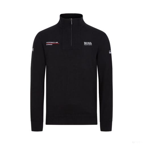 Porsche Knitted Jumper Sweater, Black, 2022