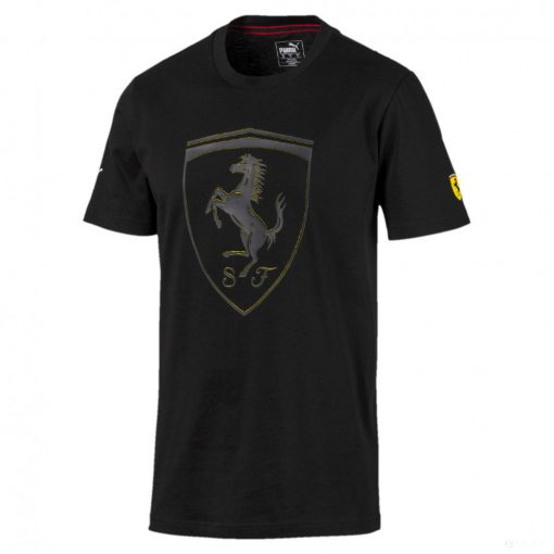 Ferrari T-shirt, Puma Big Shield, Black, 2019