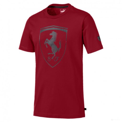 Ferrari T-shirt, Puma Big Shield, Red, 2019