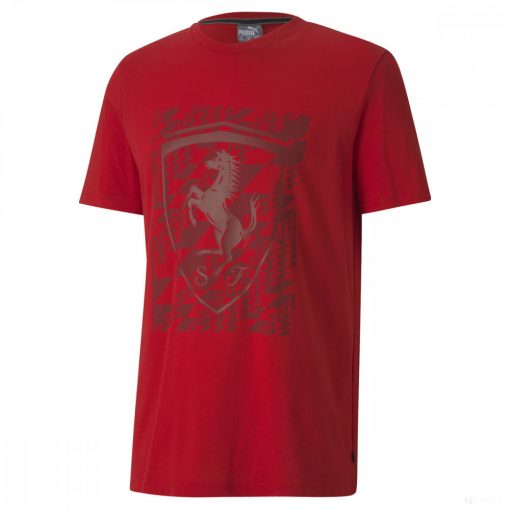 Ferrari T-shirt, Puma Big Shield+, Red, 2020