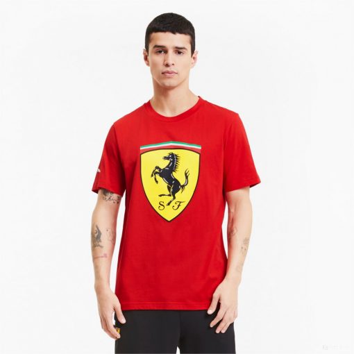 Ferrari T-shirt, Puma Race Big Shield+, Red, 2020