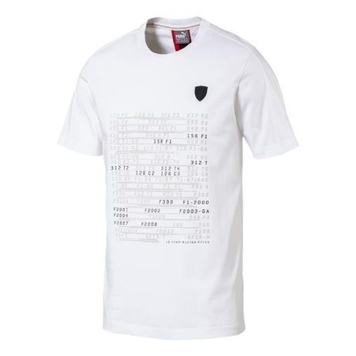 Ferrari T-shirt, Puma F1 Graphic, White, 2017