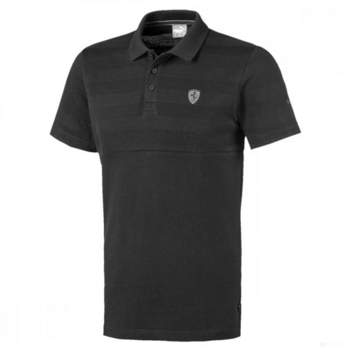 Ferrari Polo, Puma Scudetto Striped, Black, 2020