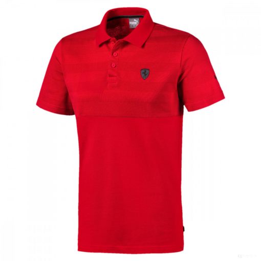 Ferrari Polo, Puma Scudetto Striped, Red, 2020